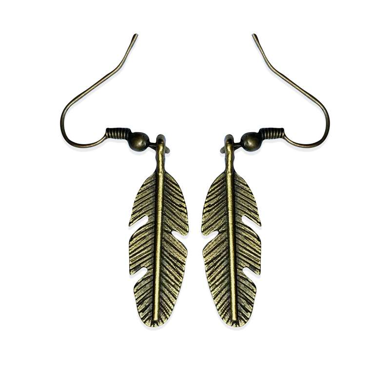 گوشواره دخترانه طرح پر کد 06