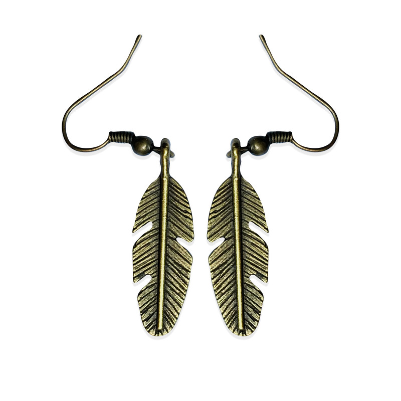 گوشواره دخترانه طرح پر کد 06