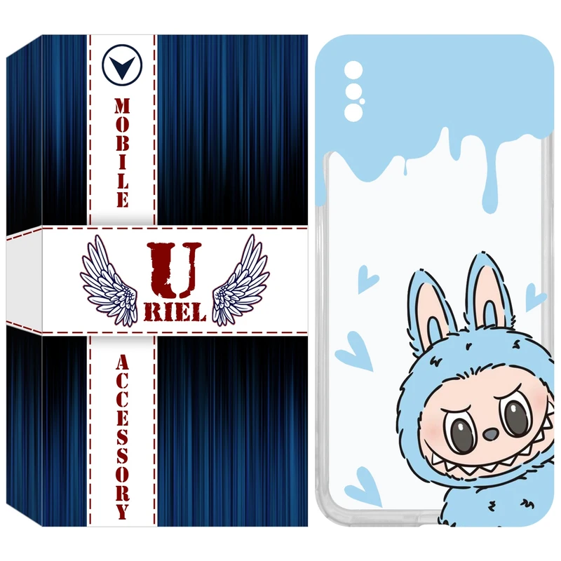 کاور یوریل مدل Clear کد 131 طرح لبوبو Labubu مناسب برای گوشی موبایل اپل iPhone XS Max