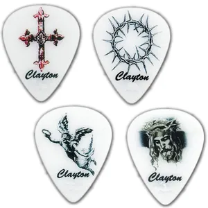 پیک گیتار الکتریک کلایتون مدل Christian 1.26 mm  بسته‌ 12 عددی