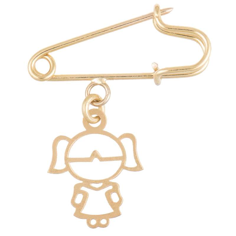 سنجاق سینه طلا 18 عیار رزا مدل PG24 سنجاق سینه طلا 18 عیار رزا مدل PG24