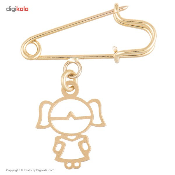 سنجاق سینه طلا 18 عیار رزا مدل PG24 سنجاق سینه طلا 18 عیار رزا مدل PG24