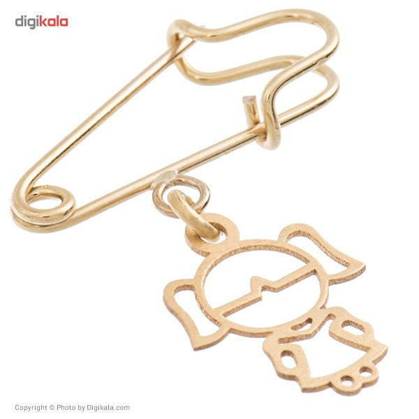 سنجاق سینه طلا 18 عیار رزا مدل PG24 سنجاق سینه طلا 18 عیار رزا مدل PG24