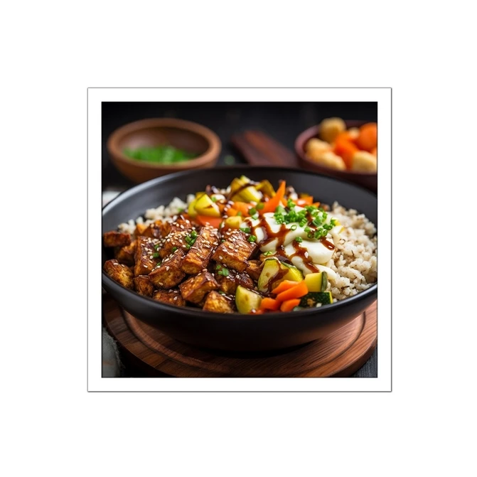 تابلو نوری بکلیت طرح رستوران غذای آسیایی توفو مدل W-MID-15985