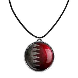 گردنبند خندالو مدل پرچم قطر کد 2043820430