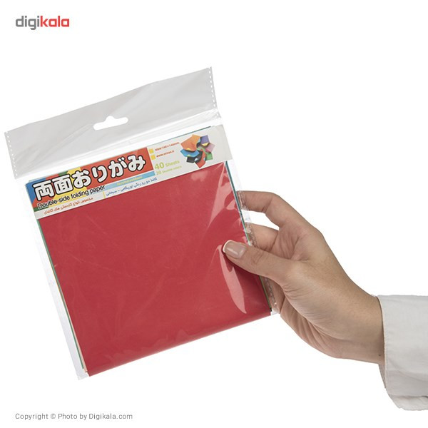 کاغذ اوریگامی اوریمان مدل رنگی دورو 140 × 140