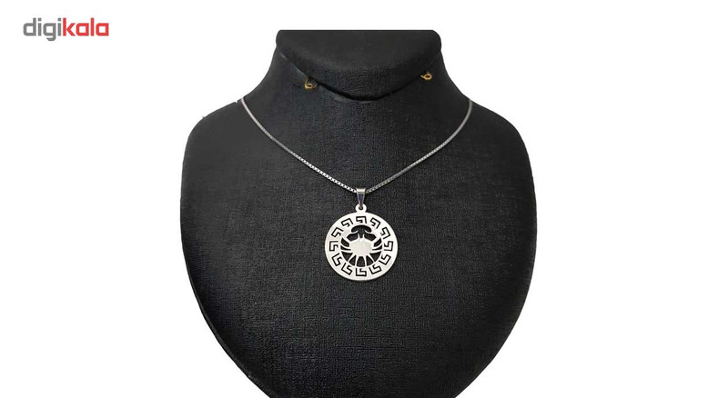 گردنبند نقره ترمه مدل ماه تولد تیر TR گردنبند نقره ترمه مدل ماه تولد تیر TR