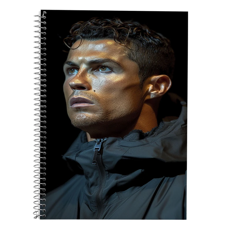 دفتر زبان 50 برگ مدوپد مدل سه خط طرح رونالدو ronaldo کد DF13480