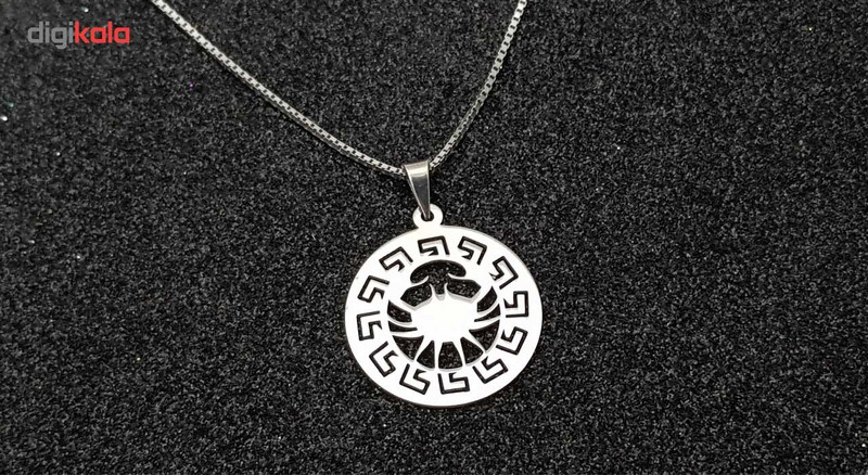 گردنبند نقره ترمه مدل ماه تولد تیر TR گردنبند نقره ترمه مدل ماه تولد تیر TR
