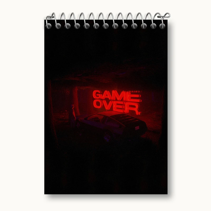 دفتر یادداشت 50 برگ خندالو طرح Game Over کد N4930