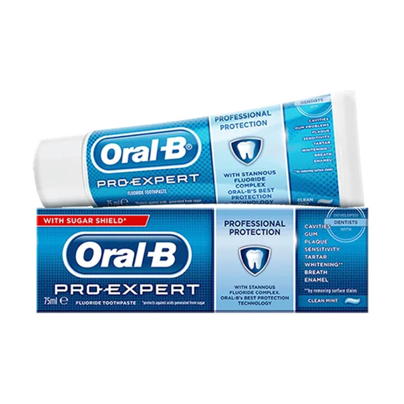 خمیر دندان اورال-بی سری Pro-Expert All Around Protection مدل Clean Mint حجم 75 میلی لیتر