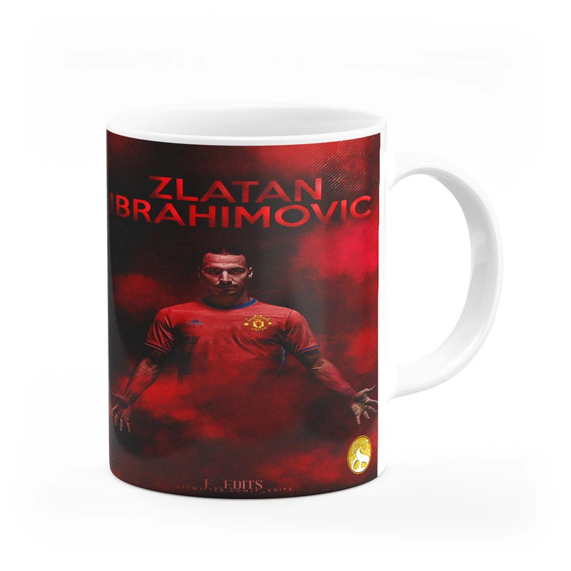 ماگ هومرو طرح تیم باشگاه فوتبال منچستر یونایتد زلاتان ابراهیموویچ مدل MG4939