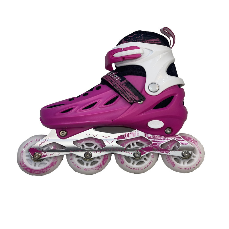 اسکیت کفشی مدل super 3star-M به همراه کلاه و لوازم ایمنی و کیف اسکیت