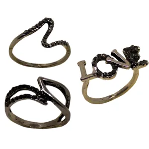 بند انگشتی زنانه کد RKH_1036 مجموعه 3 عددی