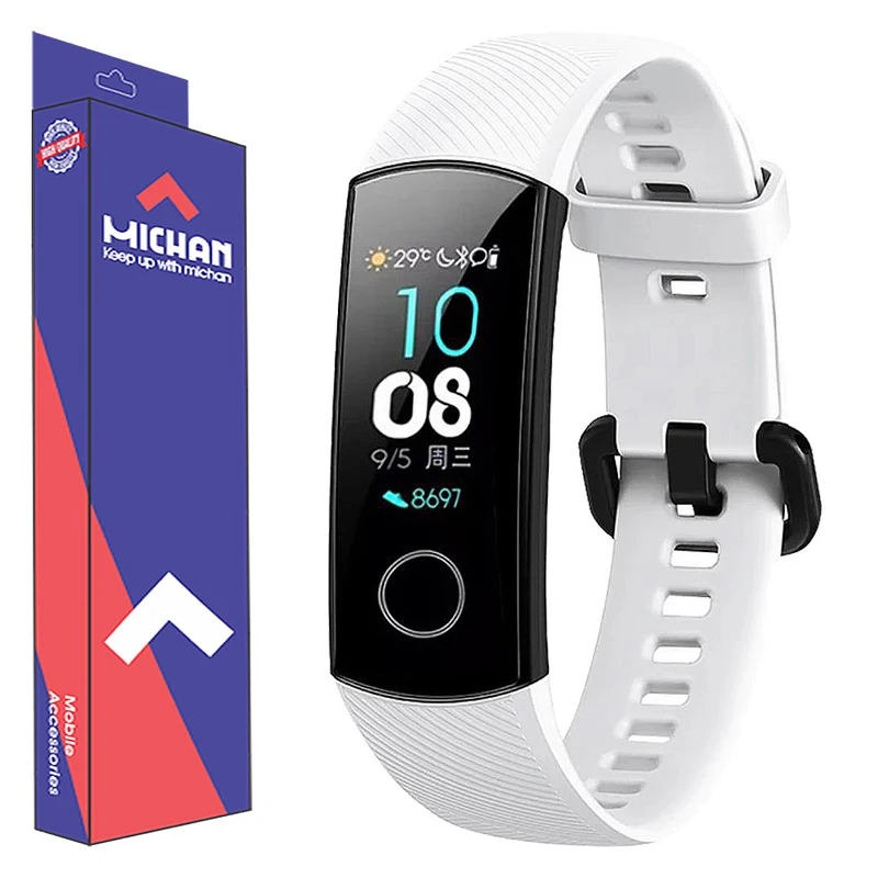 بند میچان مدل Silicone مناسب برای ساعت هوشمند آنر band 5