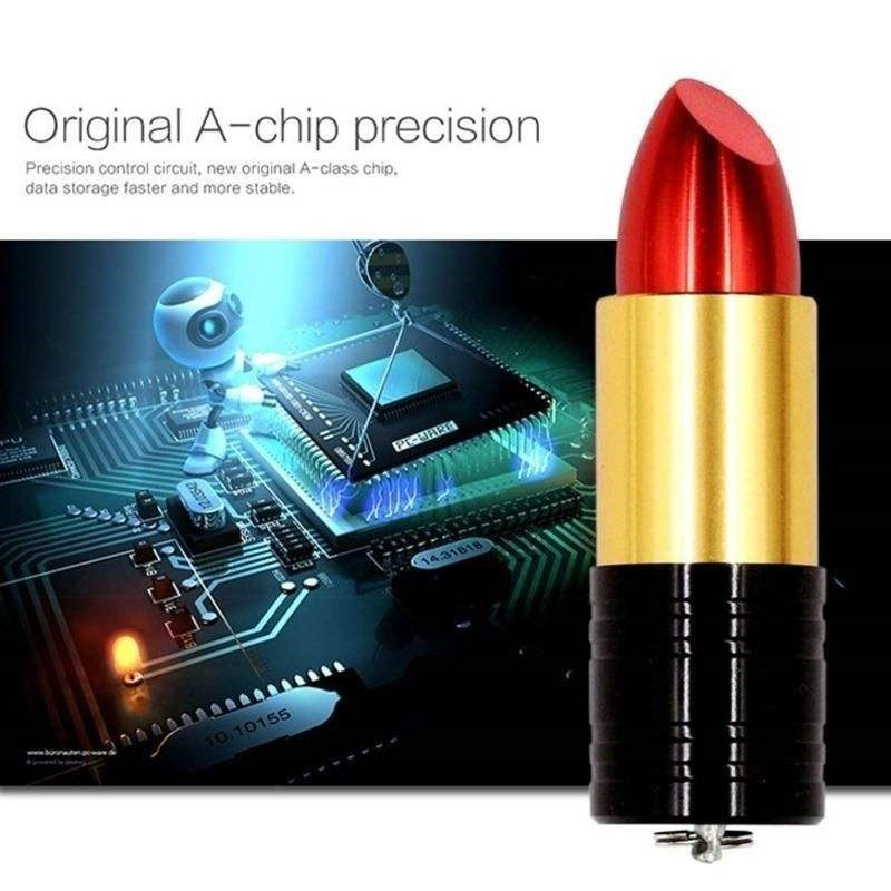 فلش مموری طرح رژ لب طلایی مدل Ul-LS01 ظرفیت 64 گیگابایت