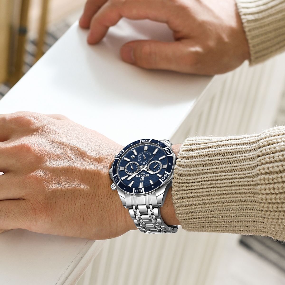 ساعت مچی عقربهای مردانه ریوارد مدل 81134M - - 7