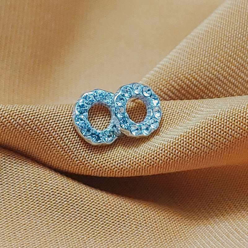 گوشواره نقره زنانه آی ام مدل رینگ