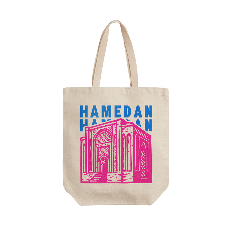 ساک خرید ترمه طراحان ایده مدل نماد گنبد علویان همدان کد map0038 - L