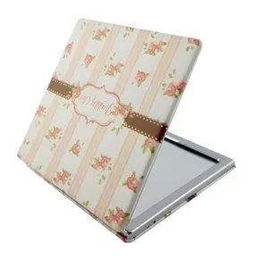 آینه جیبی طرح باغ گل کد BGH-54
