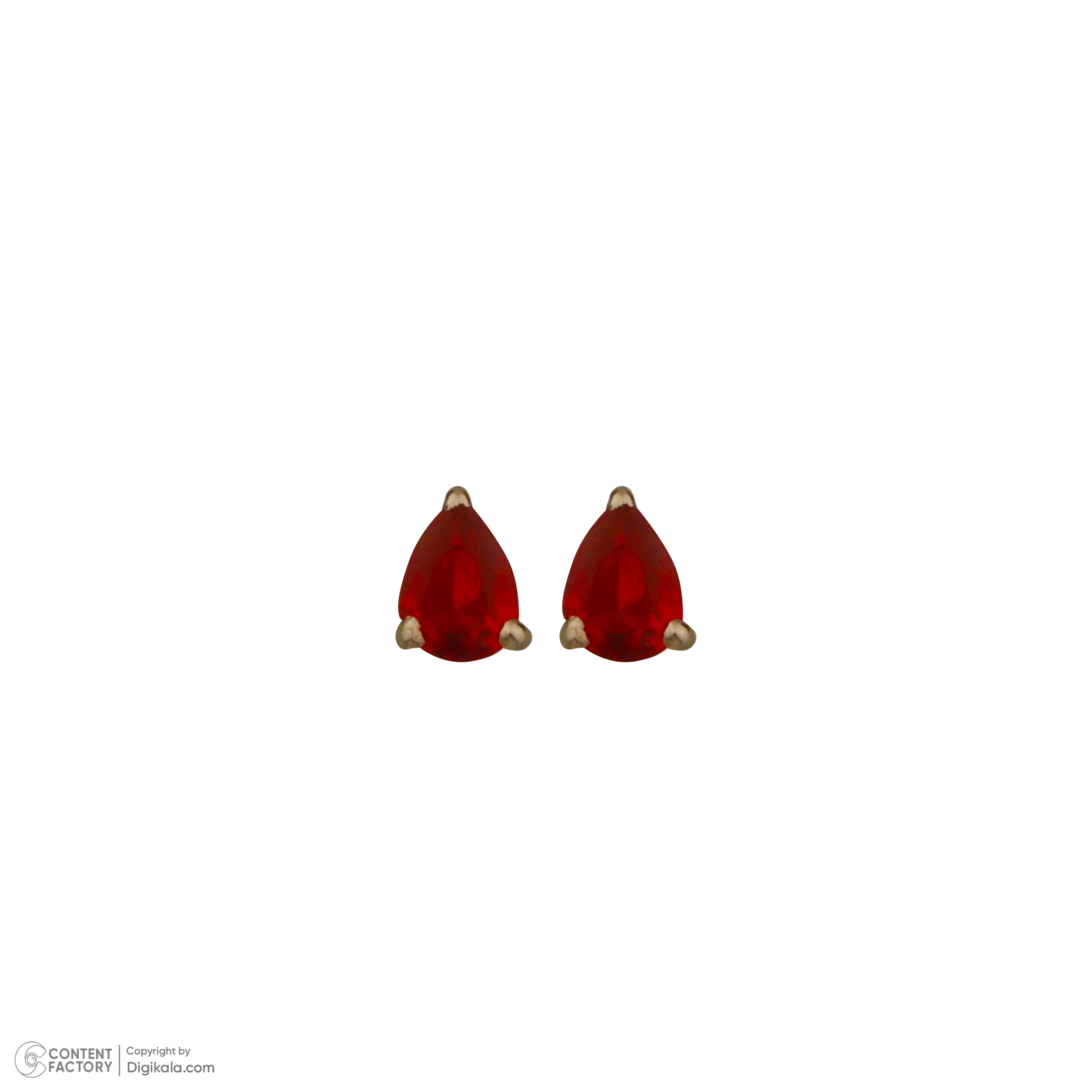 گوشواره طلا 18 عیار زنانه گالری شیدا مجد مدل 27351 طرح اشک