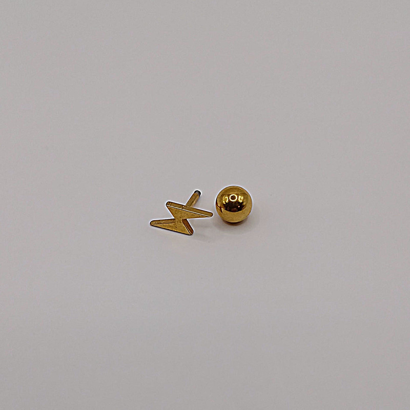 پیرسینگ گوش مدل جرقه استیل کد 304