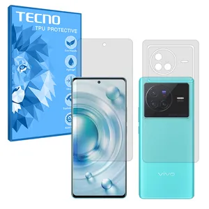 Tecno Resistant model transparent screen protector suitable for Vivo X80 mobile phone along with the back protector