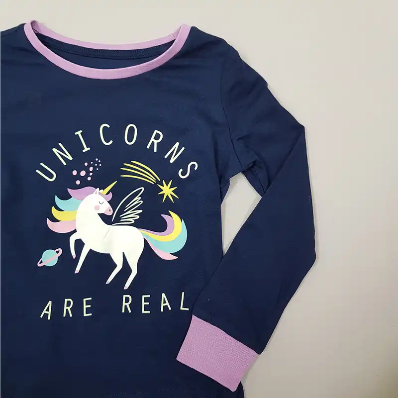 ست تیشرت و شلوار الایو مدل یونیکورن 2025