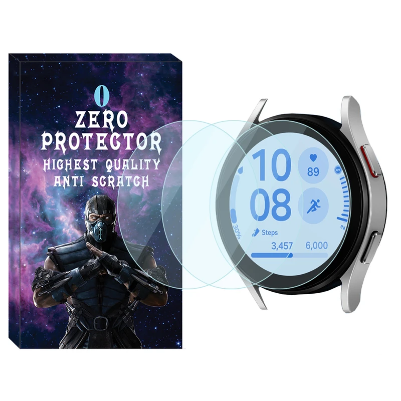 محافظ صفحه نمایش شیشه‌ای زیرو مدل Glass-ZR مناسب برای ساعت هوشمند سامسونگ Galaxy Watch FE بسته سه عددی