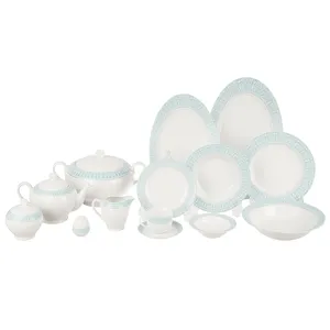 Zarin Iran Italia F Sepid Sadaf 102 Pieces Porcelain Dinnerware Set High Grade