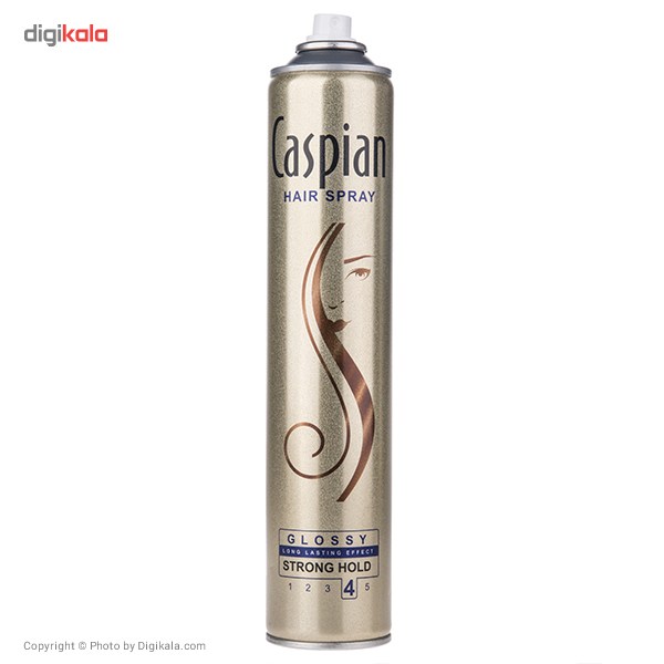 اسپری براق کننده مو Caspian مدل Hair Spray Glossy حجم 500 میلی لیتر