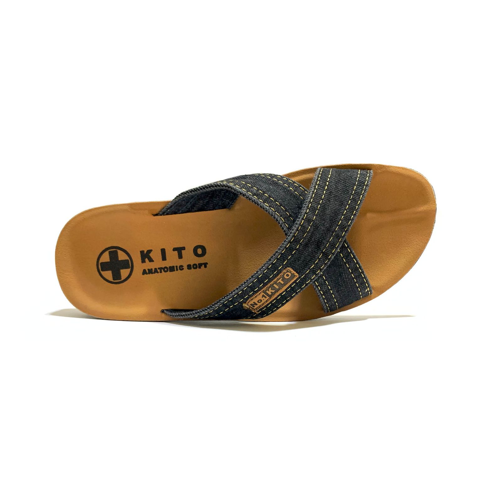 صندل مردانه کیتو مدل Cross Denim کد RS-BK-052 -  - 2