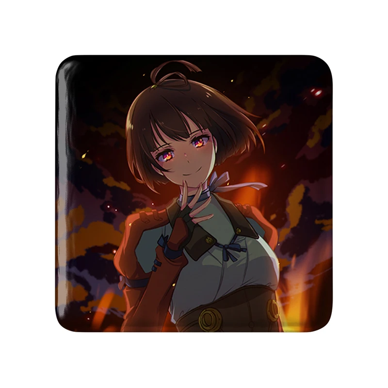 مگنت خندالو طرح مومی انیمه کابانری (Kabaneri) مدل مربعی کد 35966