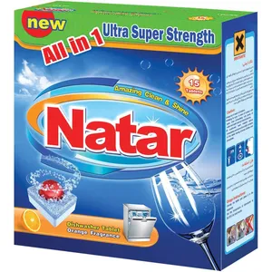 Natar All in One Orange Dishwasher Tablet Pack of 15