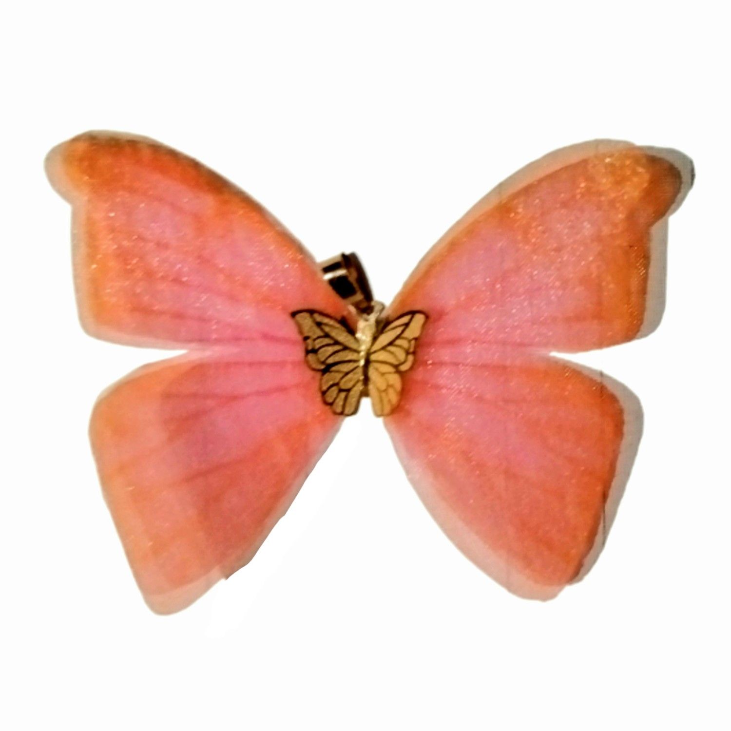 آویز گردنبند طلا 18 عیار زنانه مدل پروانه کد K017 -  - 1