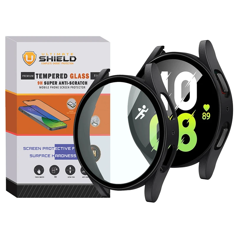کاور آلتیمیت شیلد مدل PC-Bumper-UL مناسب برای ساعت هوشمند سامسونگ Galaxy Watch 5 44mm به همراه محافظ صفحه نمایش