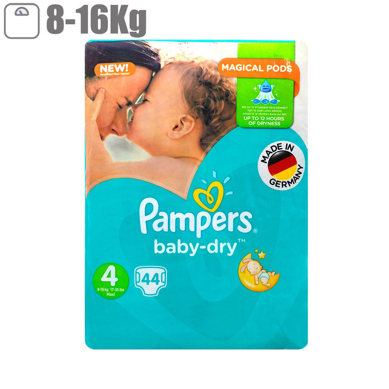 پوشک پمپرز مدل New Baby Dry سایز 4 بسته 44 عددی