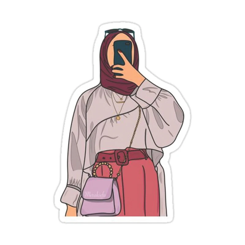 استیکر لپ تاپ طرح دختر کد 2746