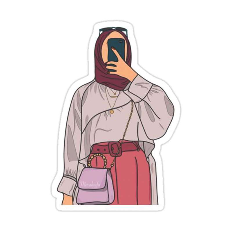 استیکر مدل دختر کد 2746