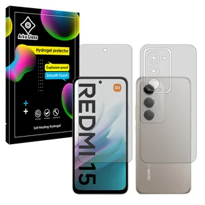 Arka Glass Tough model transparent screen protector suitable for Xiaomi Redmi 15 4G mobile phone Along with the phone back protector 