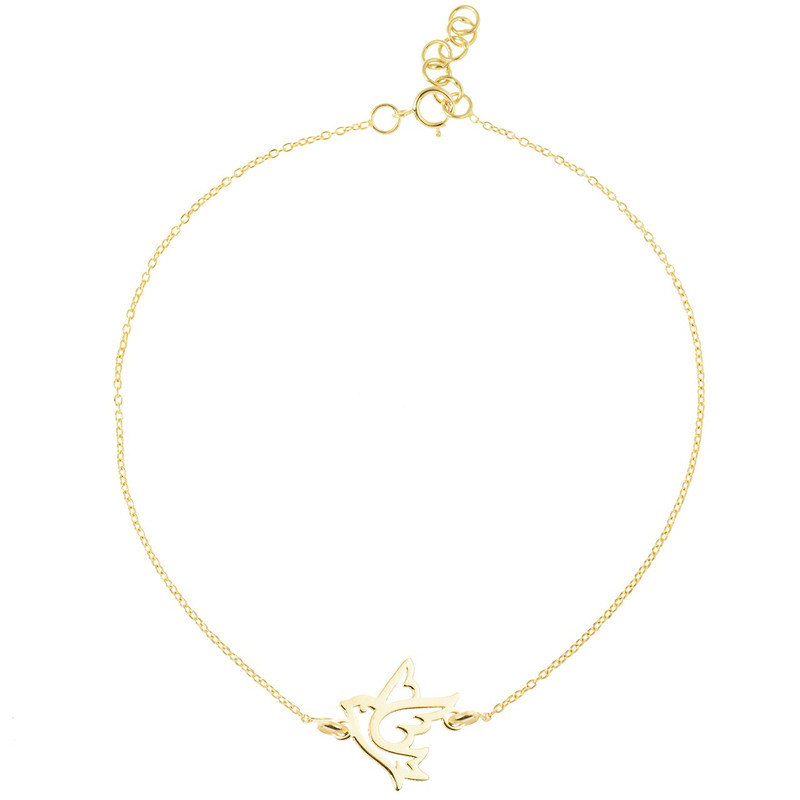 پابند طلا 18 عیار رزا مدل AK14