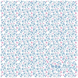 کادوپیچ پارچه‌ای گوشه طرح کودکانه