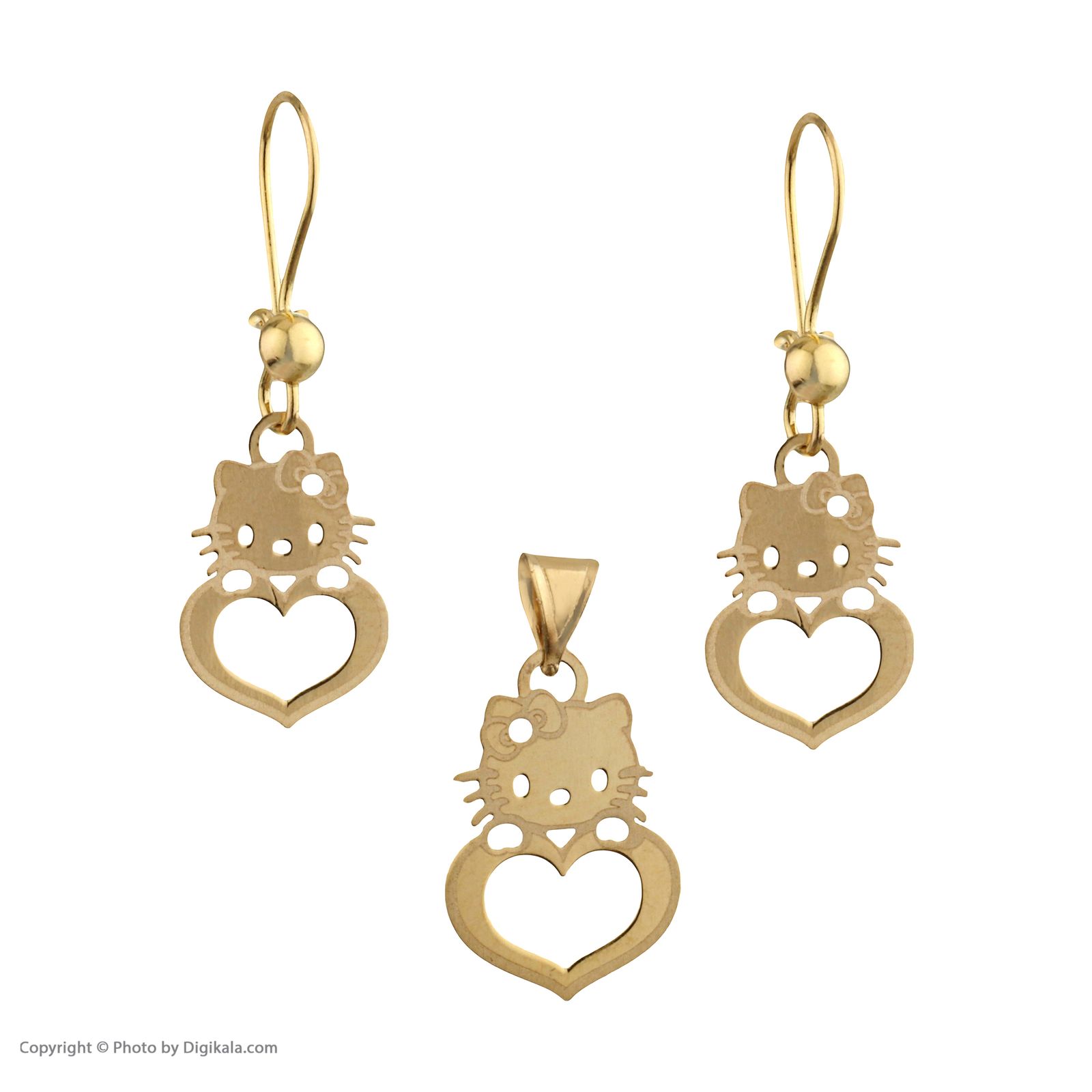 نیم ست طلا 18 عیار دخترانه مایا ماهک مدل MS0589 - - 2