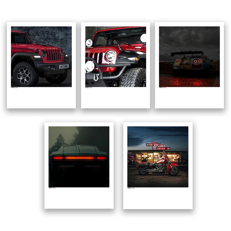 آویز تزیینی عرش مدل فانتزی ماشین کد Asa1036 مجموعه پنج عددی