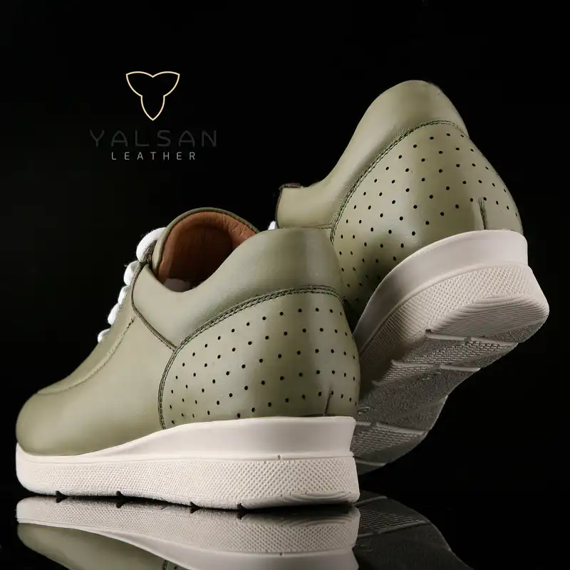 کفش روزمره زنانه چرم یلسان مدل نیها کد NHA-629-GS