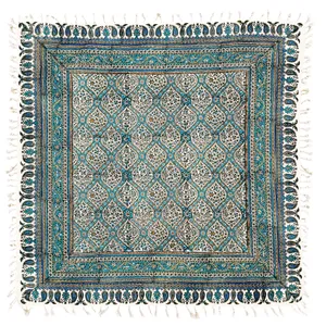 رومیزی قلمکار مدل گل و اسلیمی