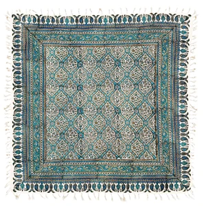 رومیزی قلمکار مدل گل و اسلیمی