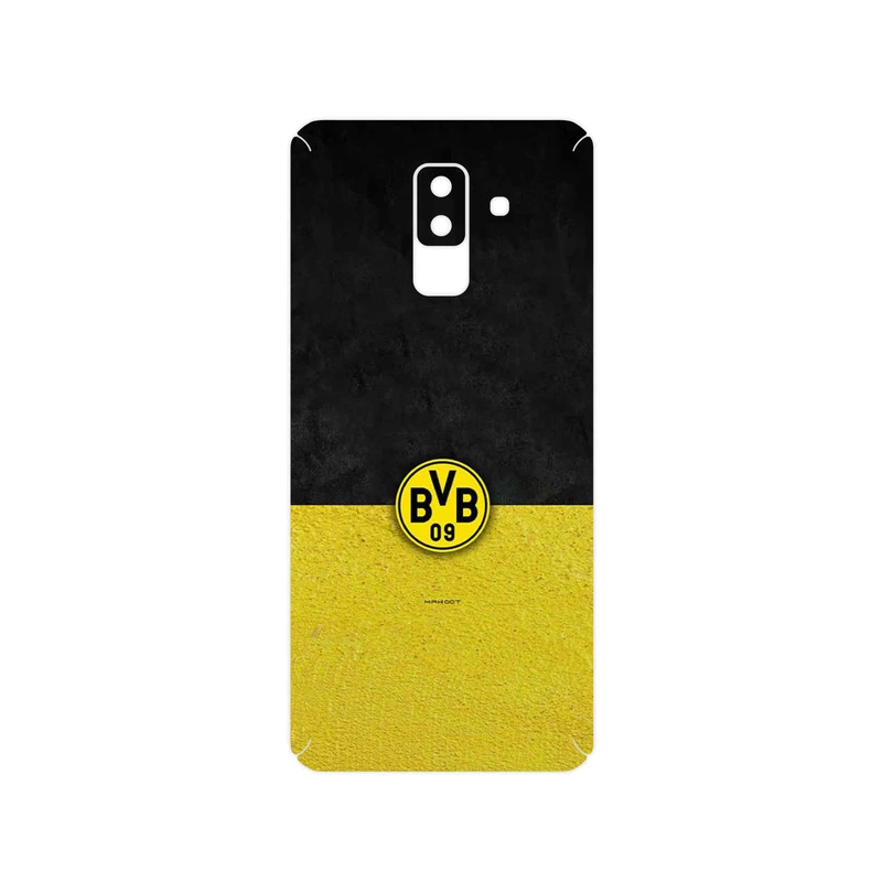 برچسب پوششی ماهوت مدل Borussia Dortmund FC مناسب برای گوشی موبایل سامسونگ Galaxy A6 Plus 2018