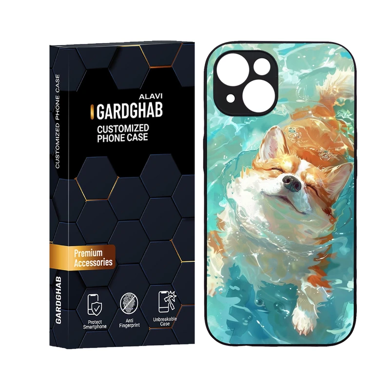 کاور گارد قاب علوی مدل دورژله ای حیوانات مناسب برای گوشی موبایل اپل iPhone 14