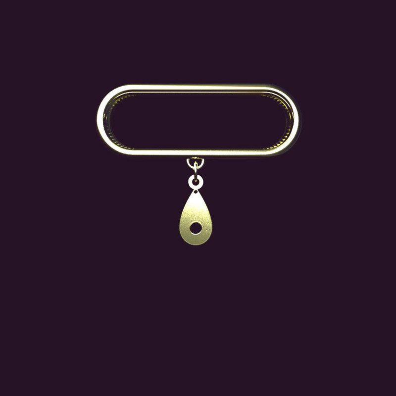 آویز ساعت طلا 18 عیار زنانه مدوپد مدل اشک کد SC1-1141